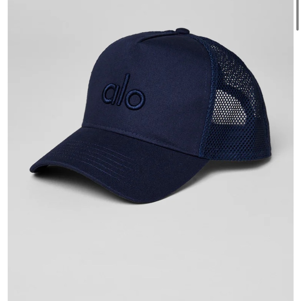 ALO Trucker Navy Blue Mesh Cap